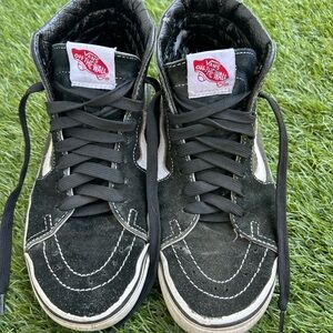 Vans Black and White High-Top Sneakers